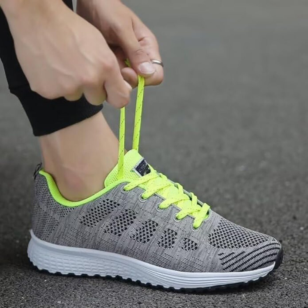 Chaussures plates en maille respirante pour femmes