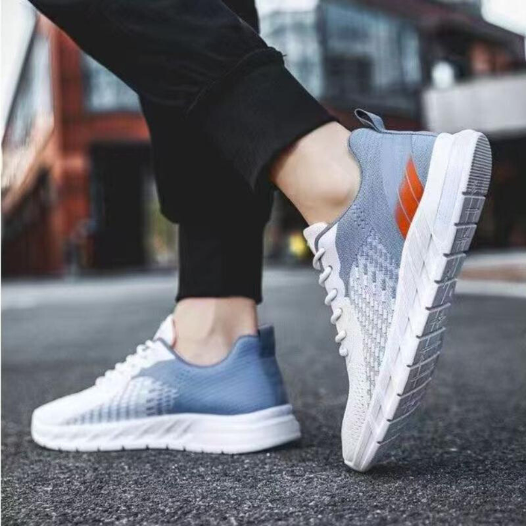 Chaussures de sport respirantes en tricot pour hommes