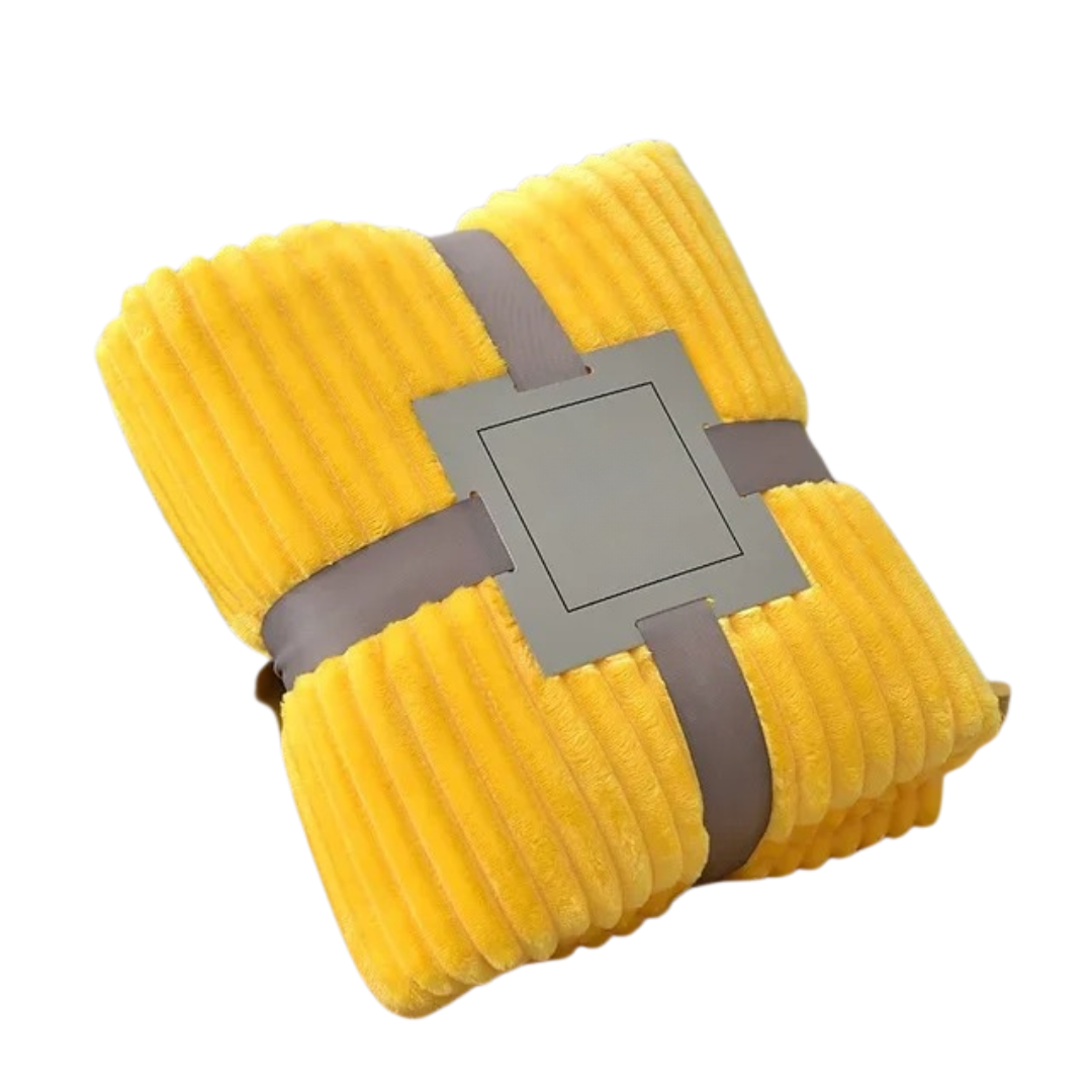 Couverture en flanelle rayée