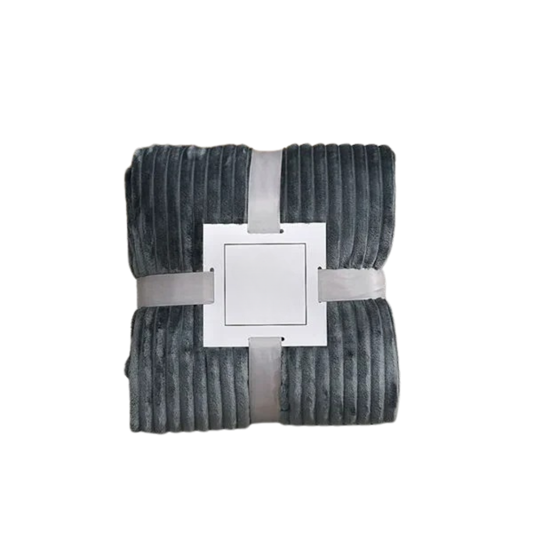 Couverture en flanelle rayée