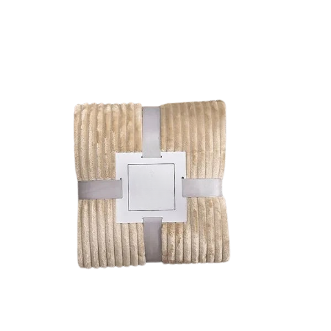 Couverture en flanelle rayée