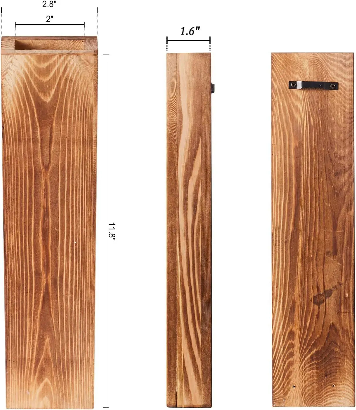Vase Mural en Bois Minimaliste 3