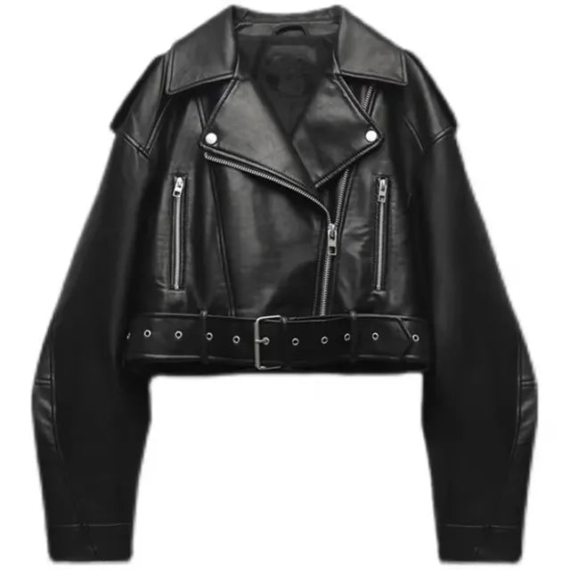 Veste Biker Courte Femme Moderne 0