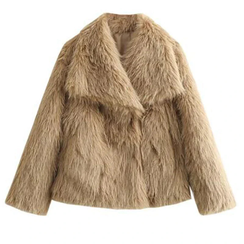 Veste Décontractée Femme en Fausse Fourrure 8
