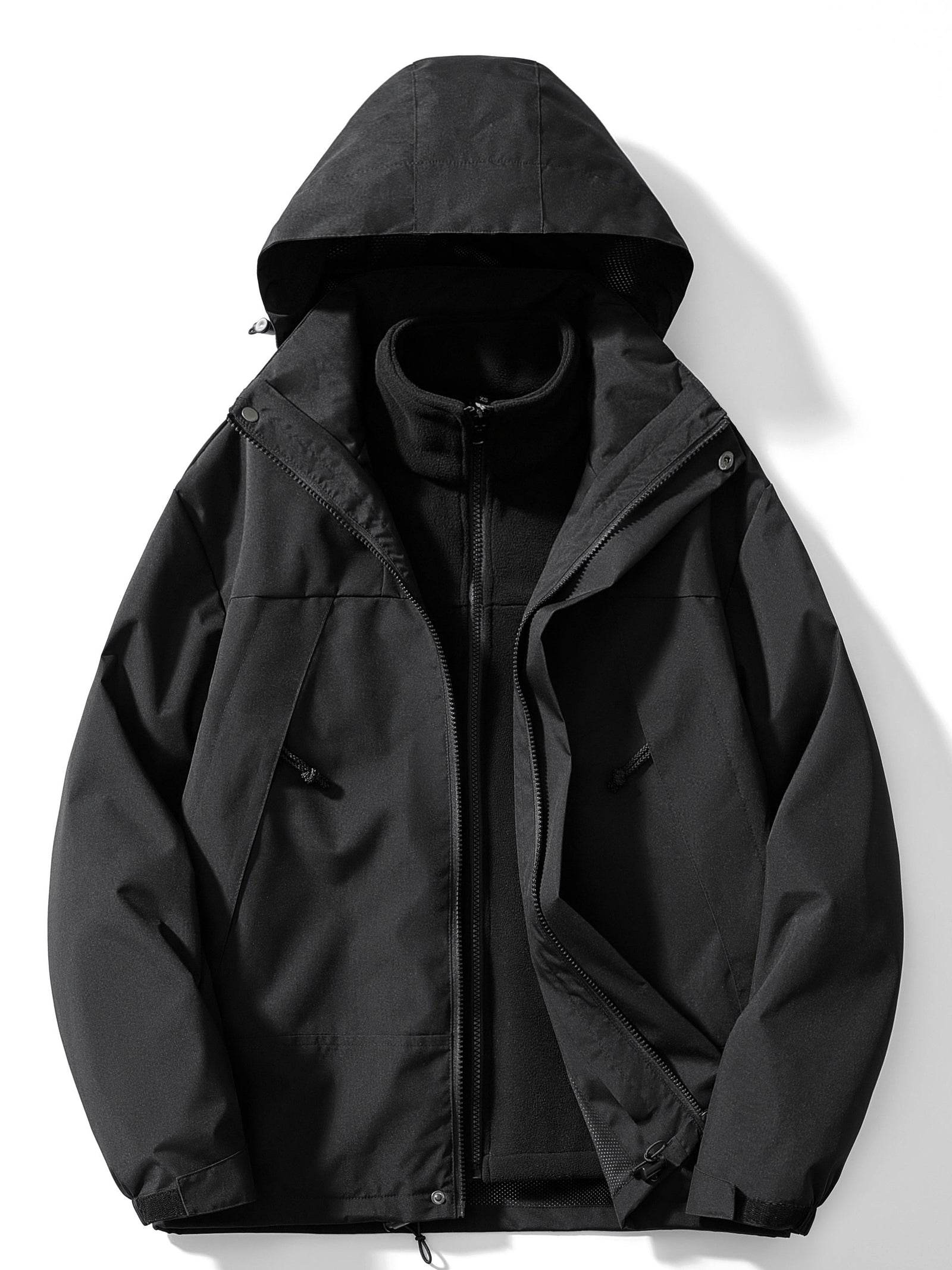 Veste Hiver Femme À Capuche 3 En 1 Moderne 3