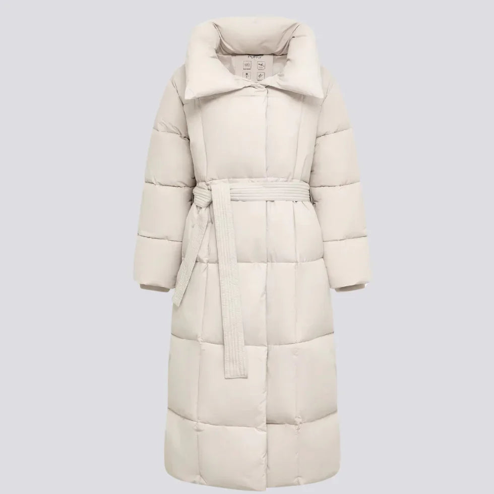 Veste Hiver Femme Longue Ceinturée Chic 4
