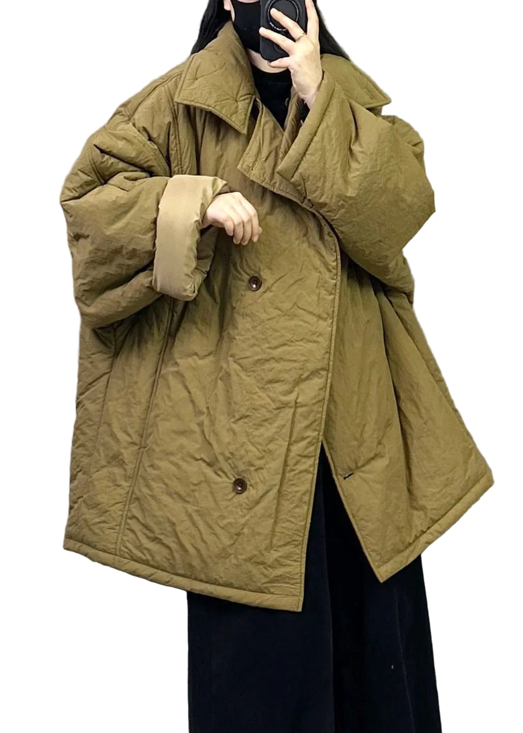 Veste Hiver Femme Oversize Décontractée pour Un Look Urbain 0