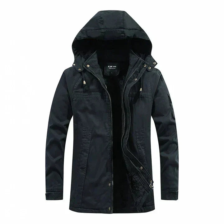 Veste Hiver Homme Avec Capuche Ajustable Moderne 0
