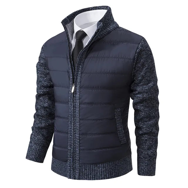 Veste Homme Matelassée avec Manches en Tricot 4