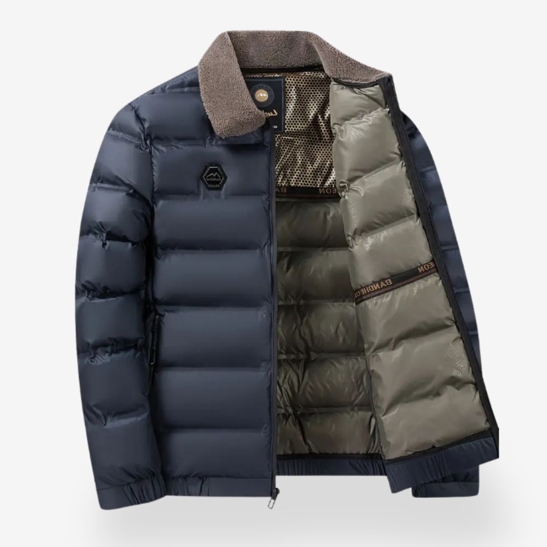 Veste Pilote d'Hiver pour Homme avec Col Amovible 1