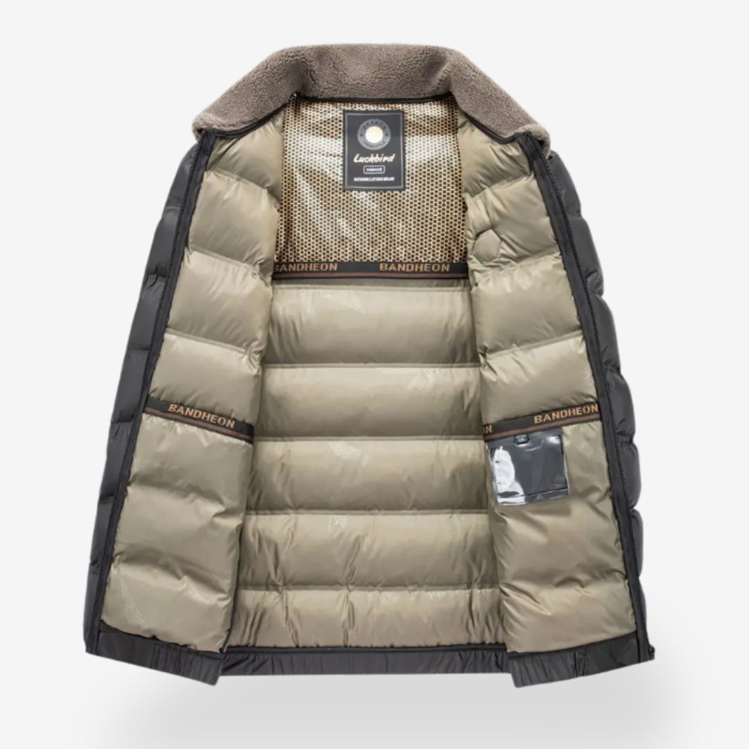 Veste Pilote d'Hiver pour Homme avec Col Amovible 2