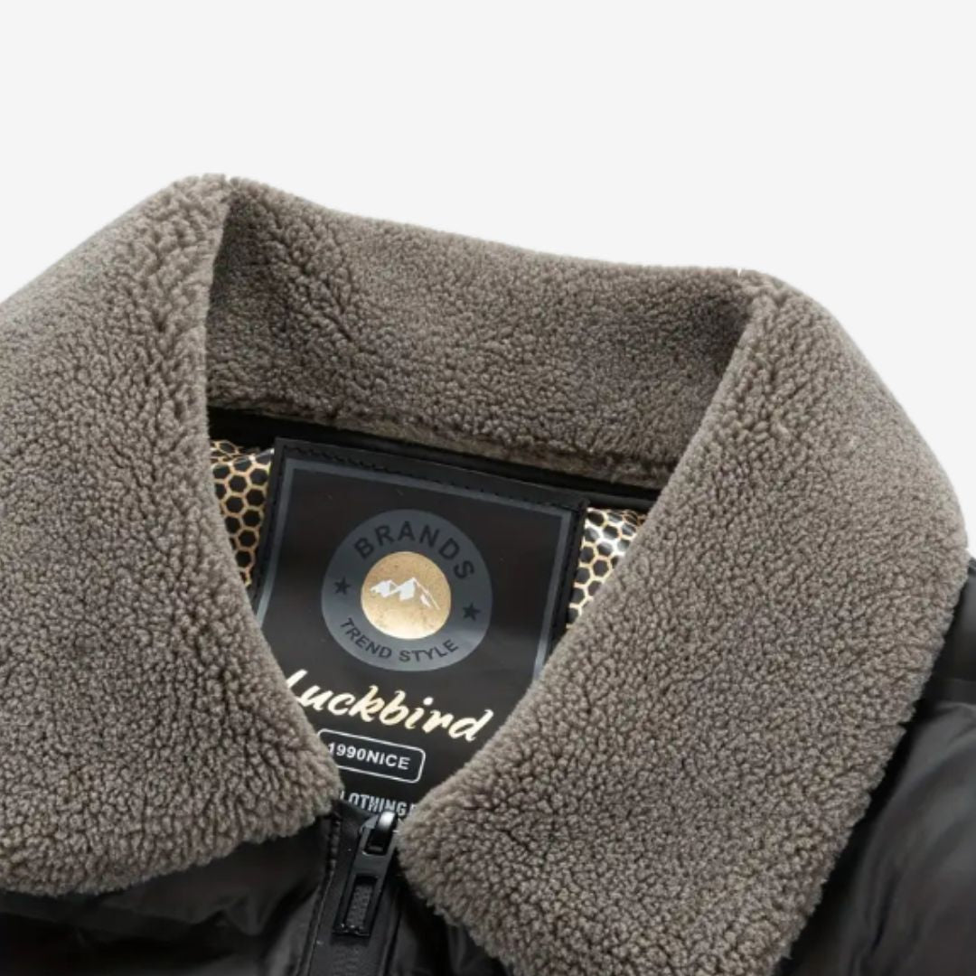 Veste Pilote d'Hiver pour Homme avec Col Amovible 4