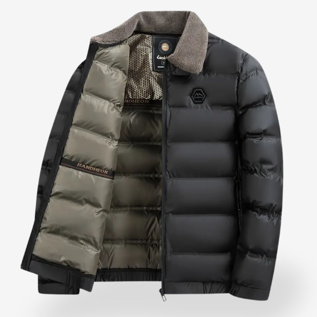 Veste Pilote d'Hiver pour Homme avec Col Amovible 6