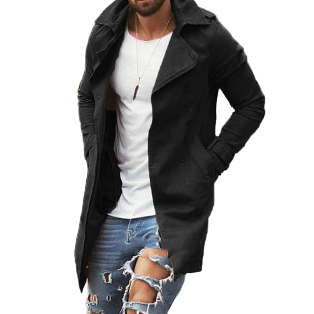 Veste d'Automne Mi-Longue pour Homme Tendance 0