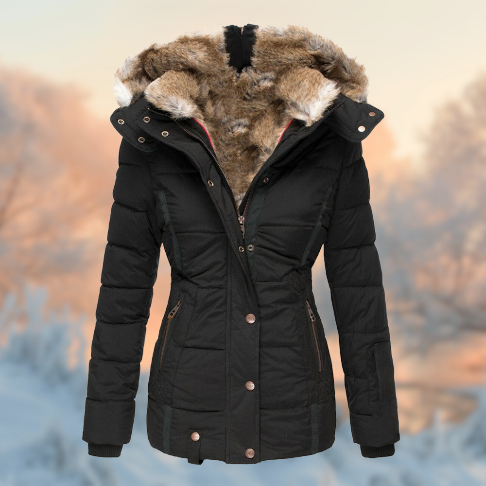 Veste d'Hiver Femme Doublée en Peluche 1