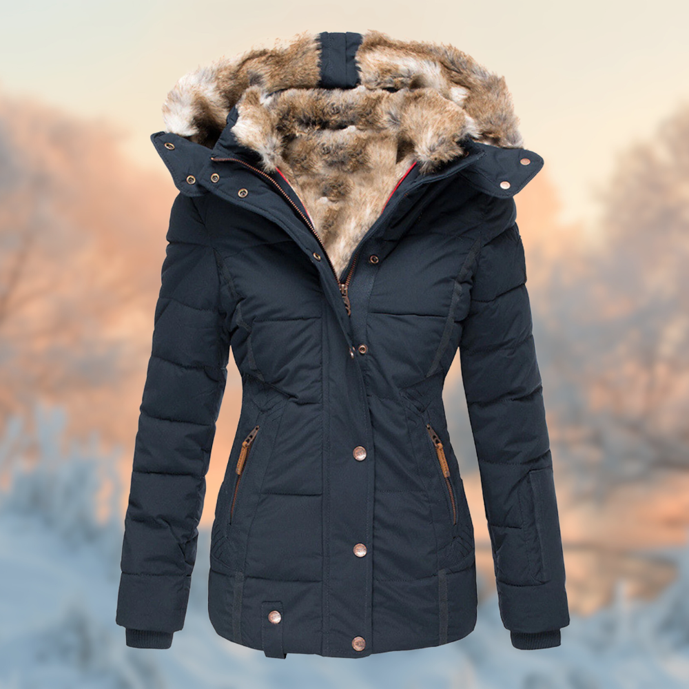 Veste d'Hiver Femme Doublée en Peluche 3
