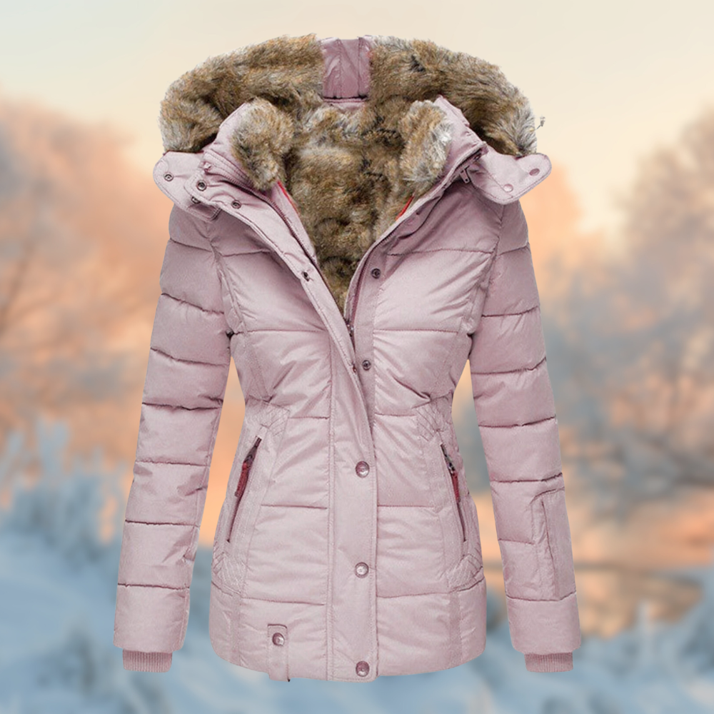 Veste d'Hiver Femme Doublée en Peluche 5
