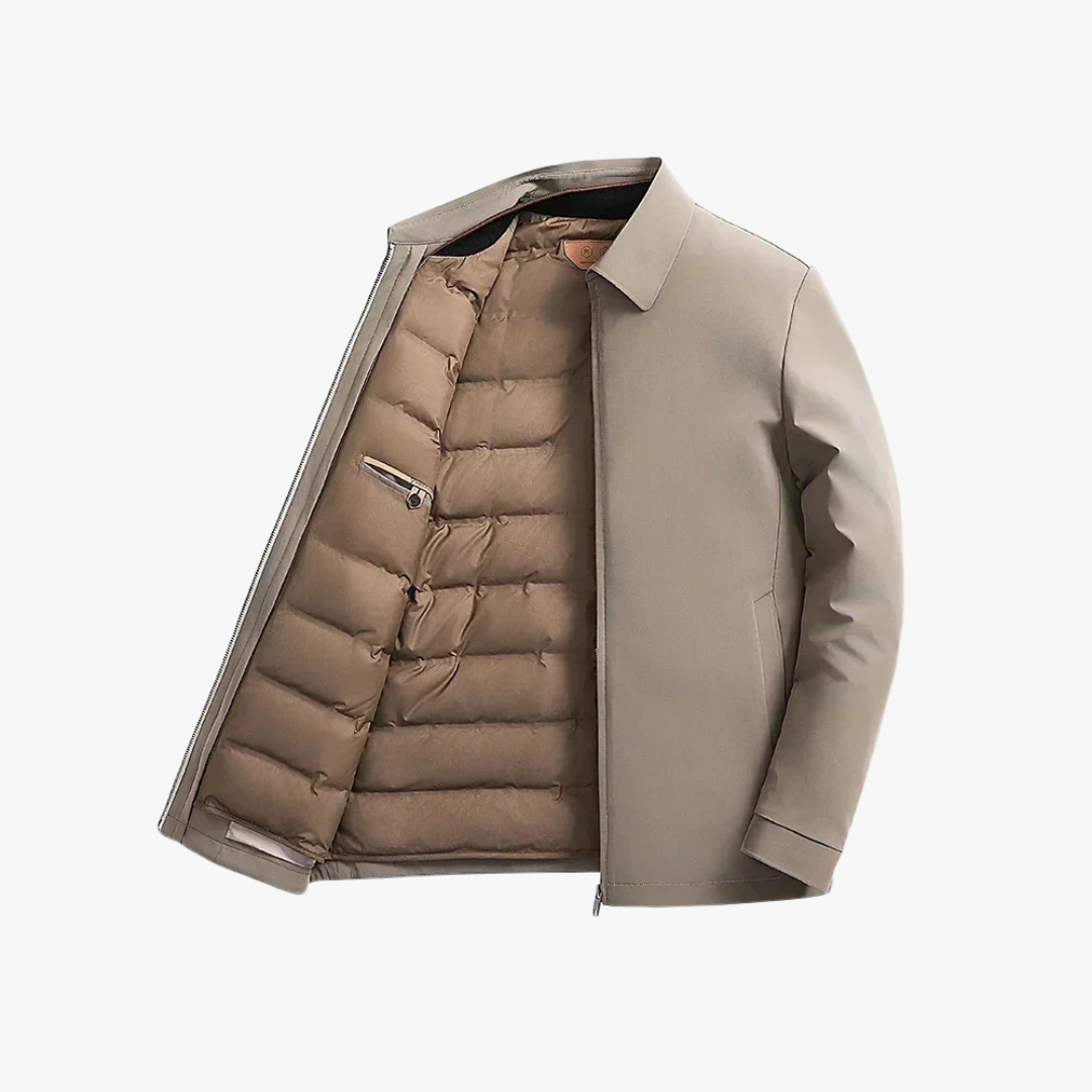Veste d'Hiver en Duvet pour Hommes avec Capuche Ajustable 4