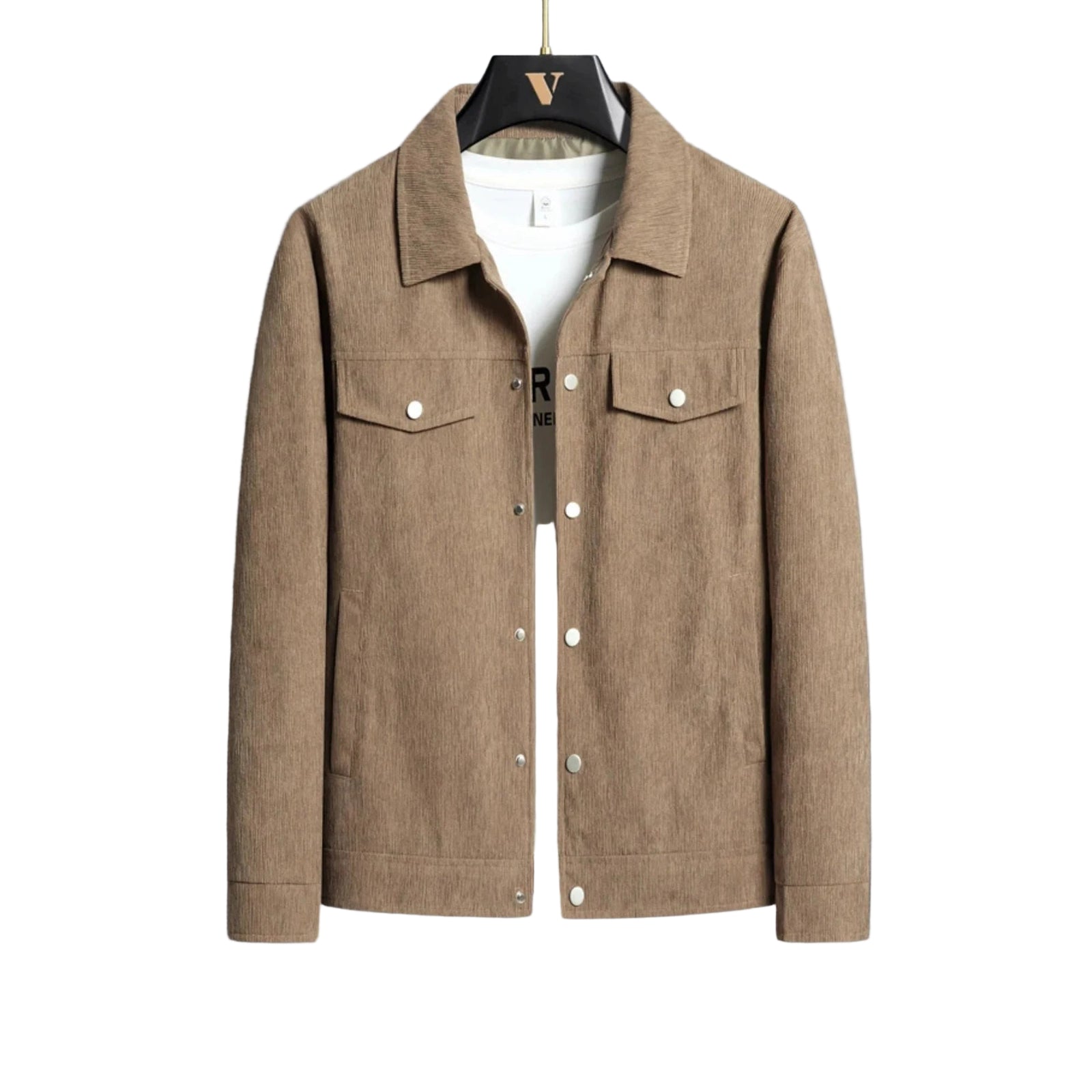 Veste d'été pour hommes à texture côtelée 1