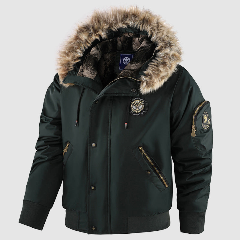 Veste d'hiver Bomber pour Hommes avec Capuche 1