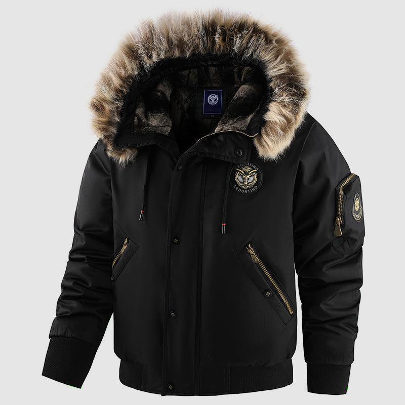 Veste d'hiver Bomber pour Hommes avec Capuche 2