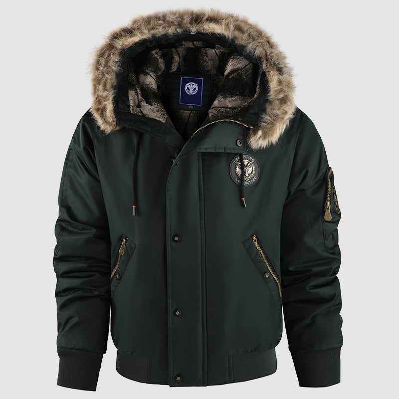 Veste d'hiver Bomber pour Hommes avec Capuche 3