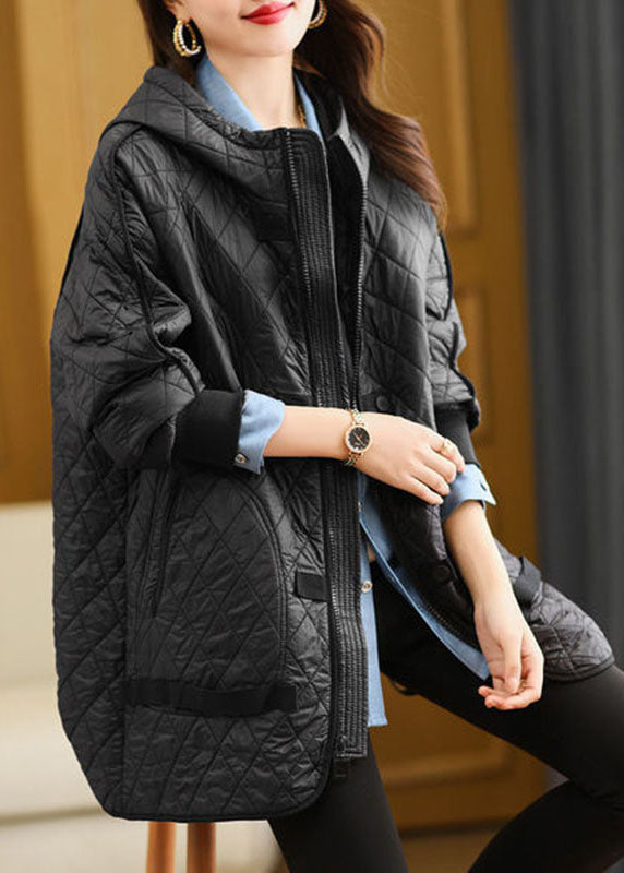 Veste d'hiver à capuche pour femme avec fermeture éclair 1