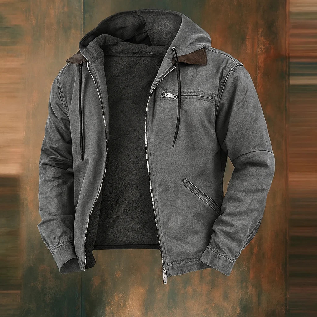 Veste d'hiver à capuche pour homme, style moderne, idéale pour les activités de plein air. 2