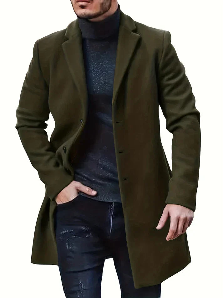 Veste d'hiver pour hommes à simple boutonnage 9