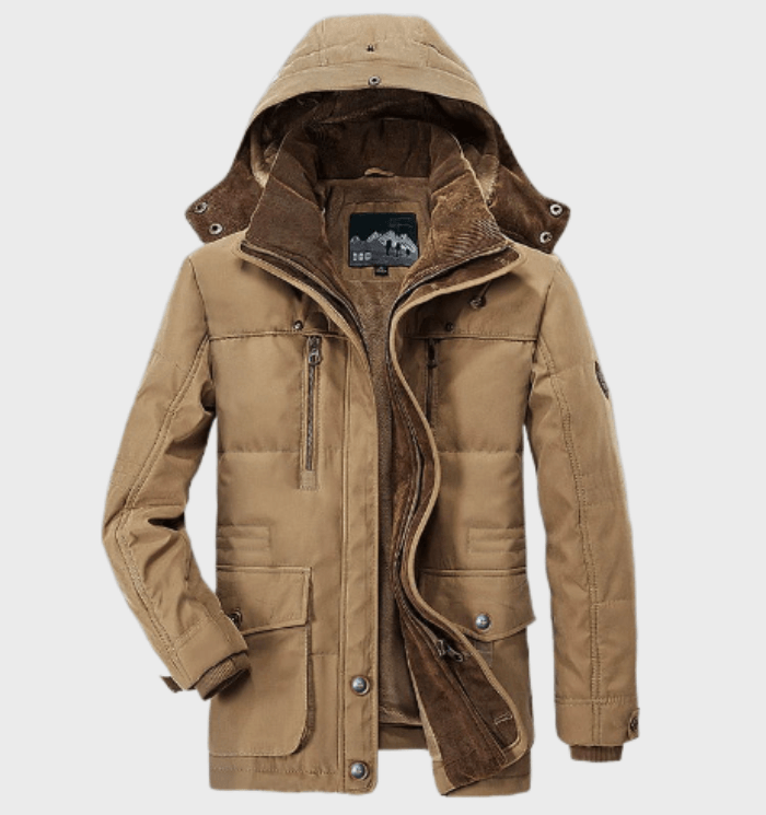 Veste d'hiver pour hommes imperméable et isolée 1