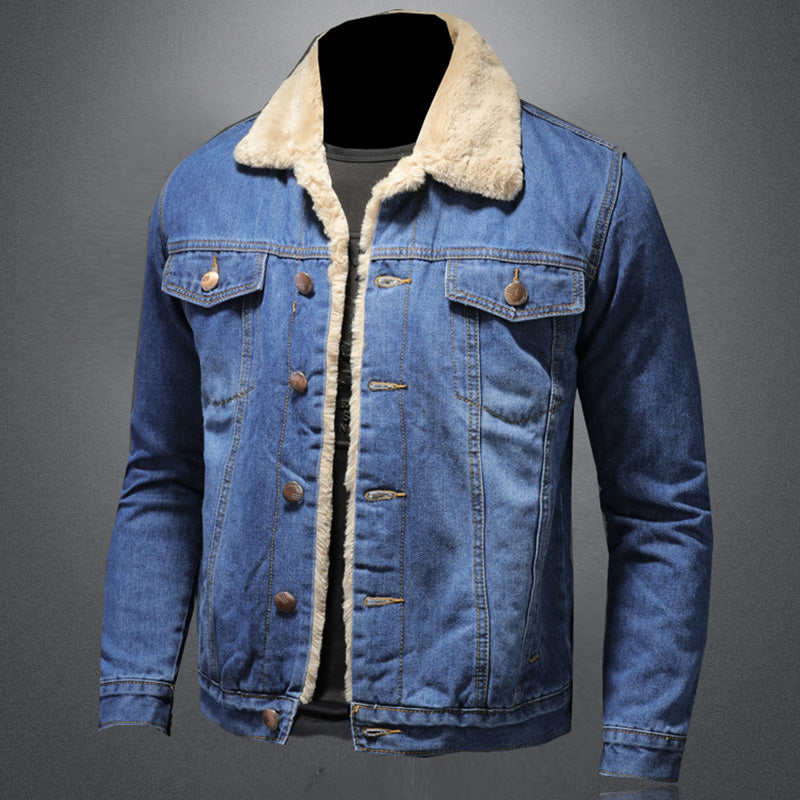 Veste en Jean Homme Style Milano Contemporain Ajusté 2