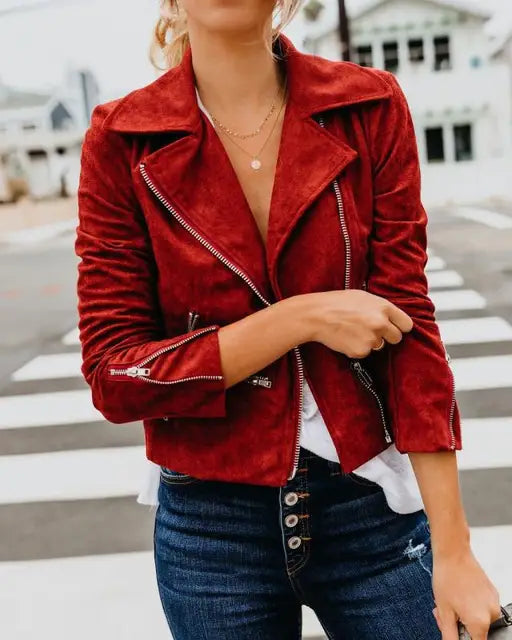 Veste en Suède Vintage pour Femme Style Cowboy
