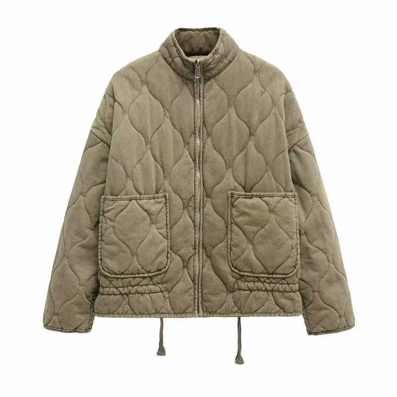 Veste pour femme avec poches et lignes droites 7