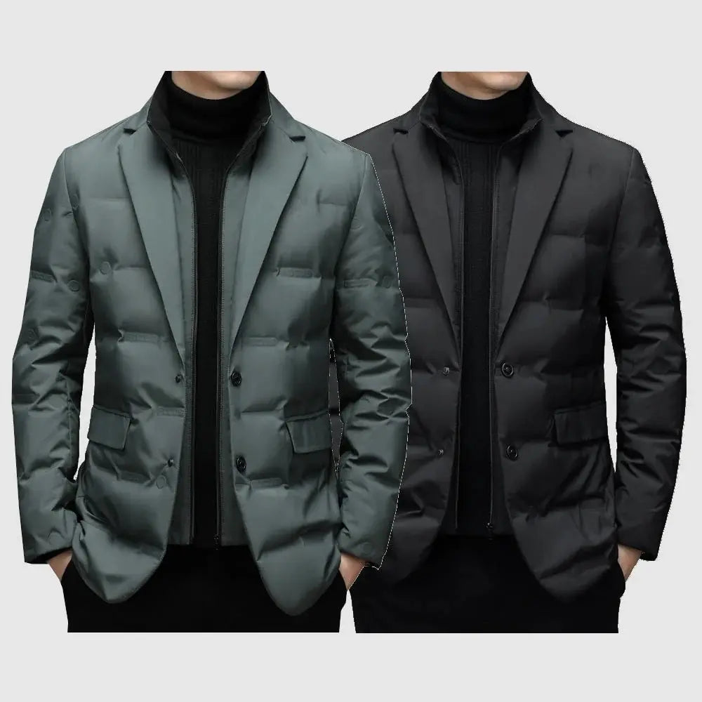 Veste pour hommes en duvet avec design moderne 2
