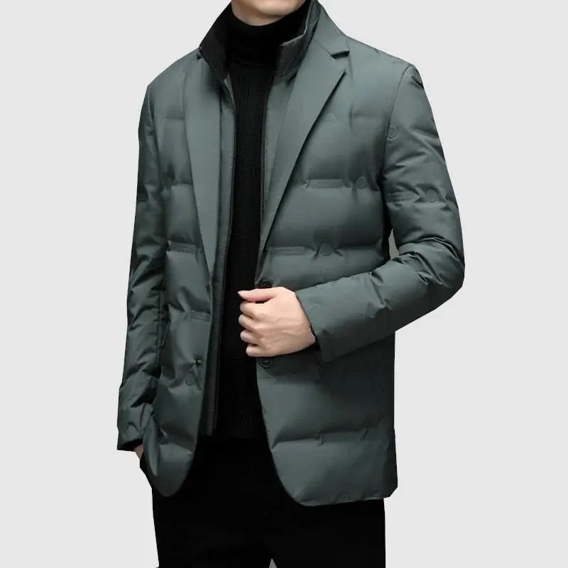Veste pour hommes en duvet avec design moderne 3