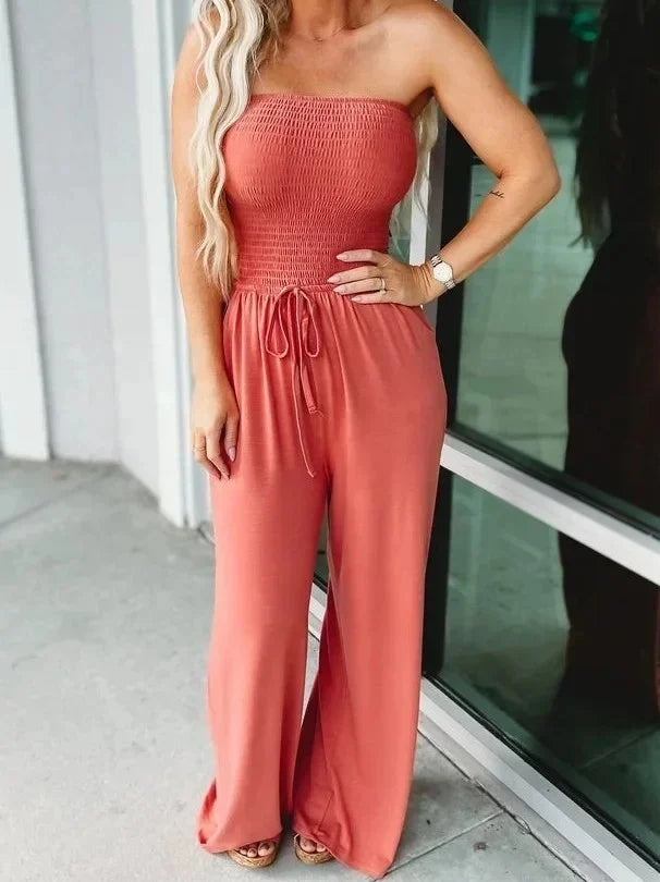 Combinaison Dames Sans Épaules Élégante Polyester-4