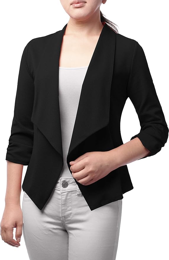 Blazer ouvert surdimensionné pour femmes