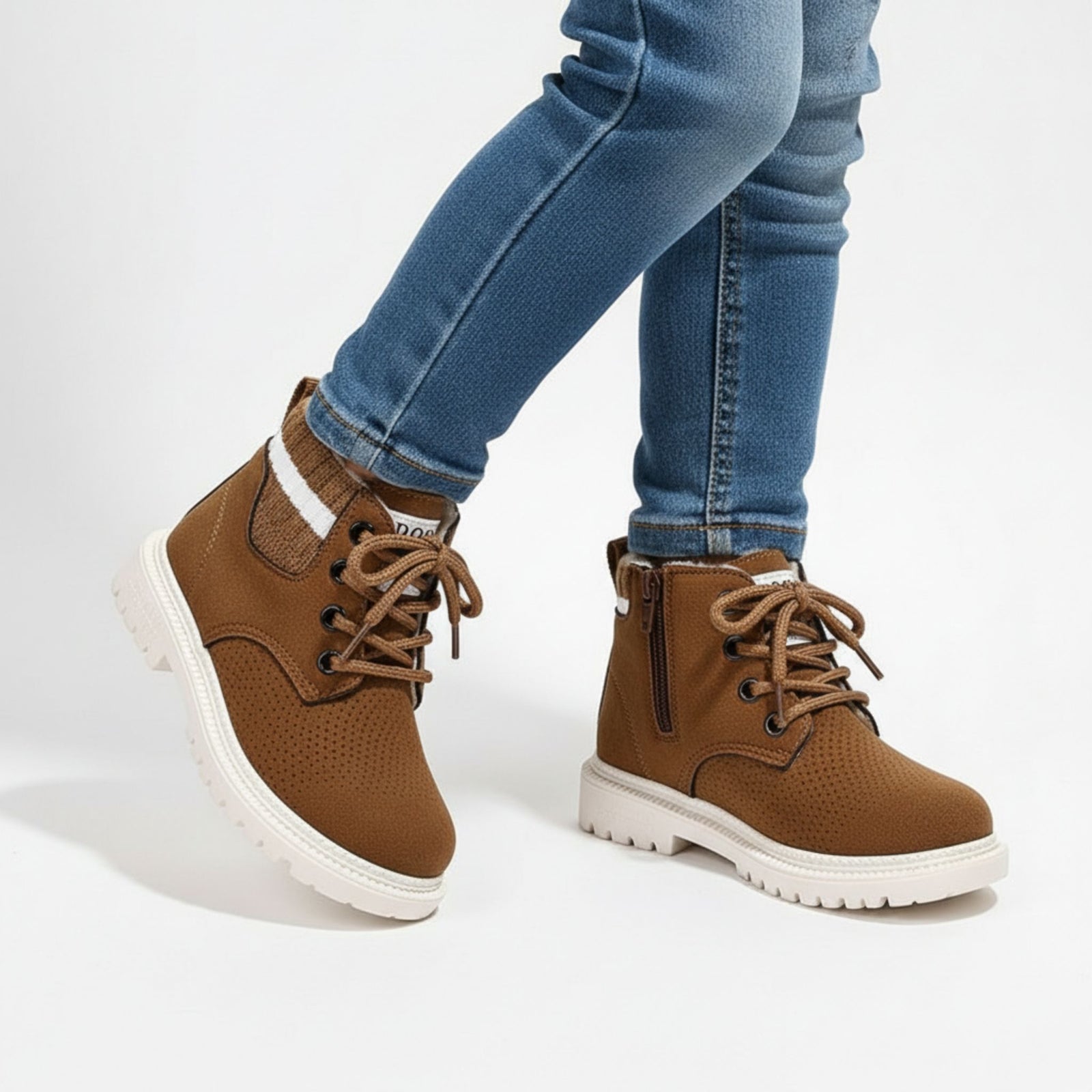 Bottes d'extérieur pour garçons avec doublure en polaire