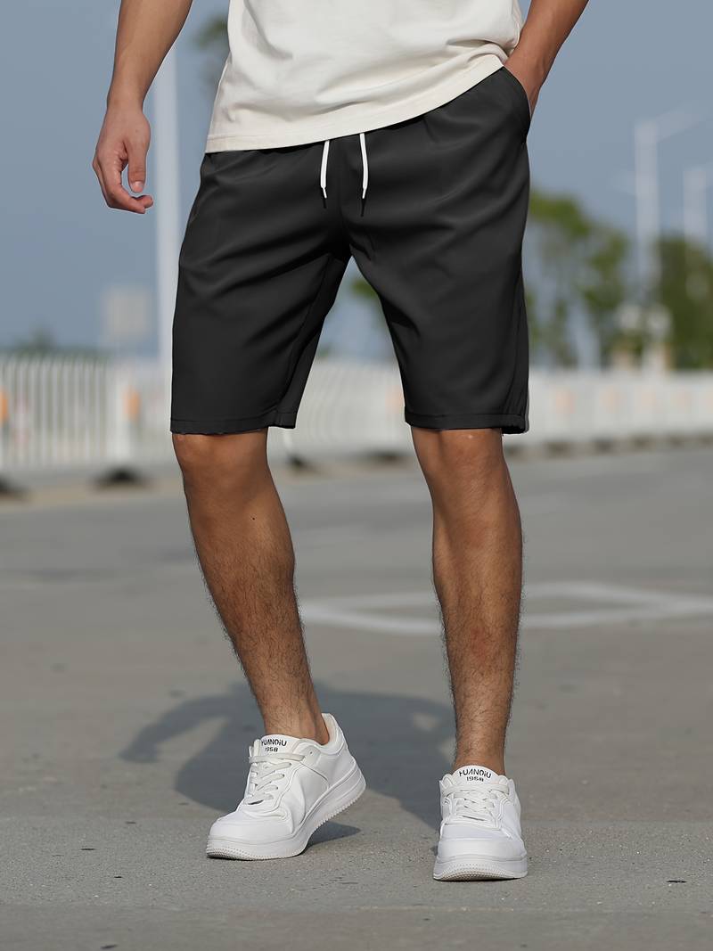 Variant image for Shorts Homme Décontractés en Coton Respirant avec Cordon Ajustable-13