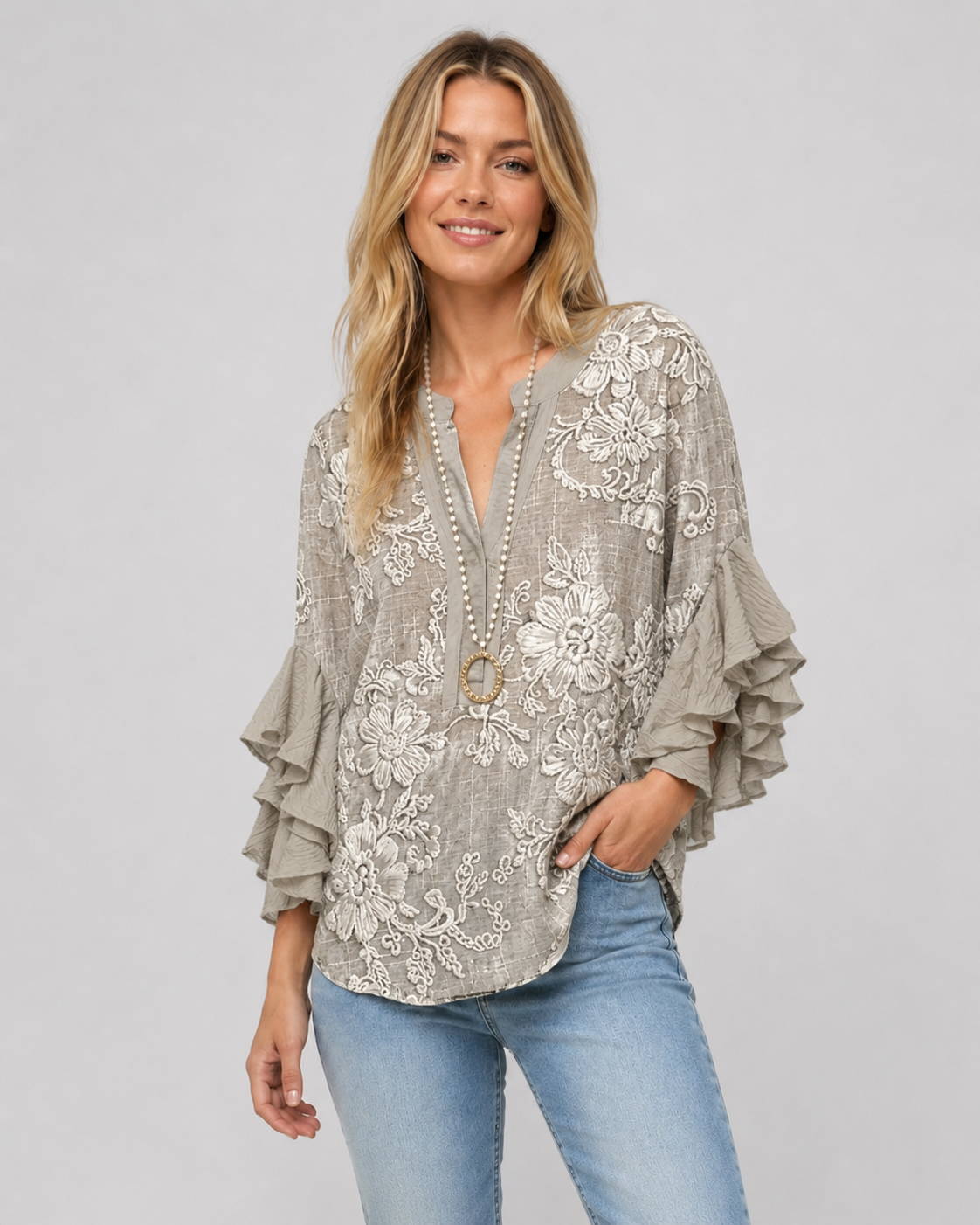Chemisier Femme à Imprimé Floral