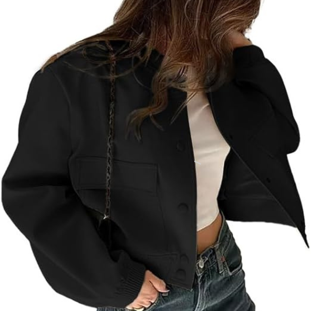 Blouson aviateur court pour femme