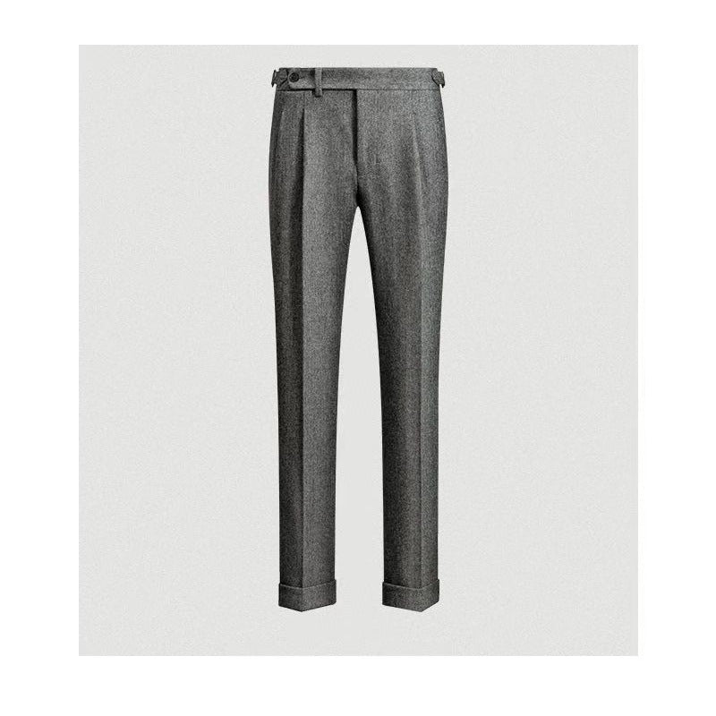 Pantalon Homme Décontracté en Tweed Polyvalent 4