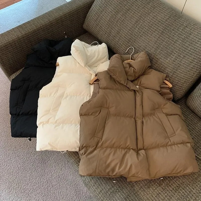 Gilet en duvet chaud pour femmes