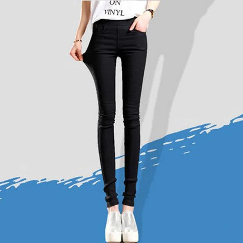 Pantalon skinny extensible décontracté pour femme