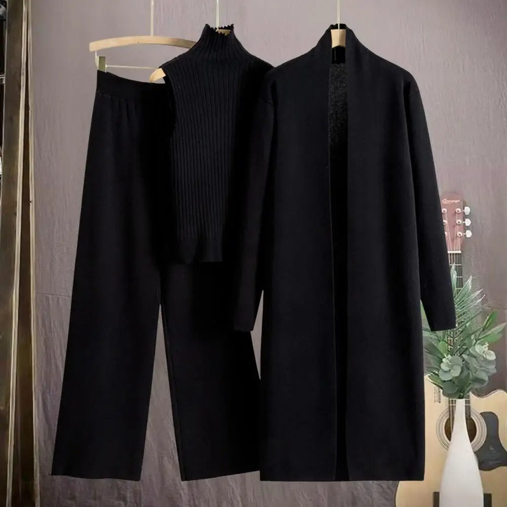 Ensemble 3 pièces Cardigan d'hiver pour femmes