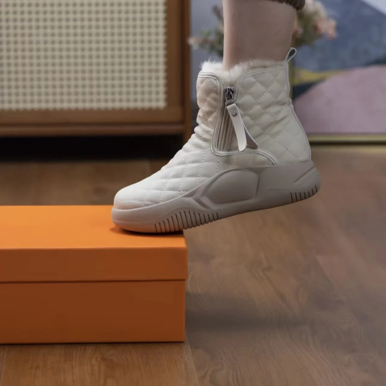 Bottes d'hiver à semelle épaisse