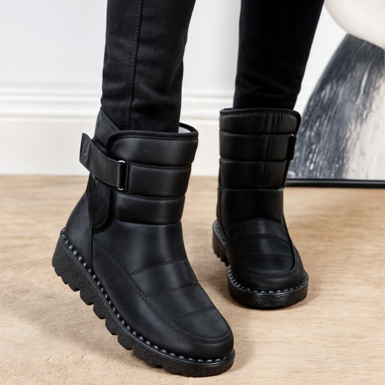 Bottes de neige imperméables antidérapantes pour femmes