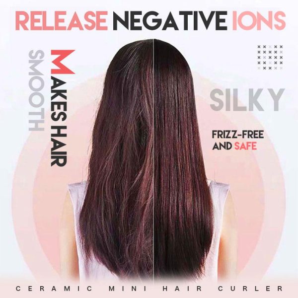 Fer à Friser Mini 2-en-1 Noir Multifonctionnel Boucleur Cheveux Céramique-4