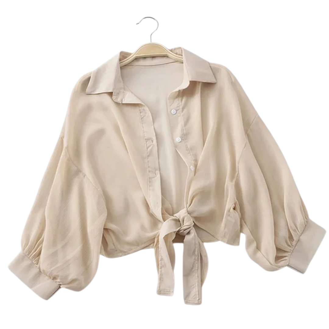 Chemise décontractée en mousseline de soie