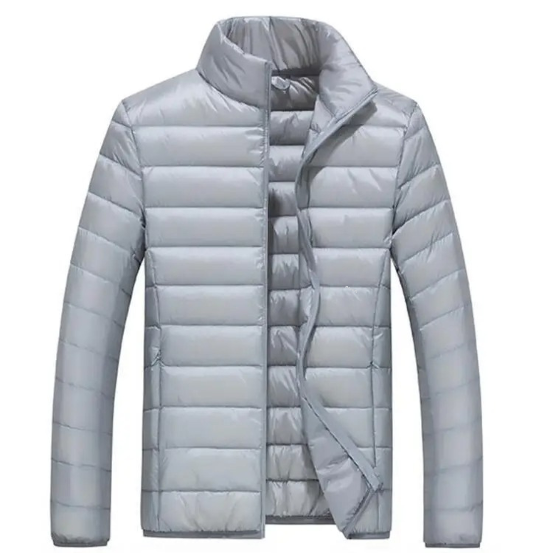 Veste en duvet de canard ultraléger blanche pour hommes
